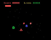 Disco Dan for Tatung Einstein - Don't crash into asteroids!