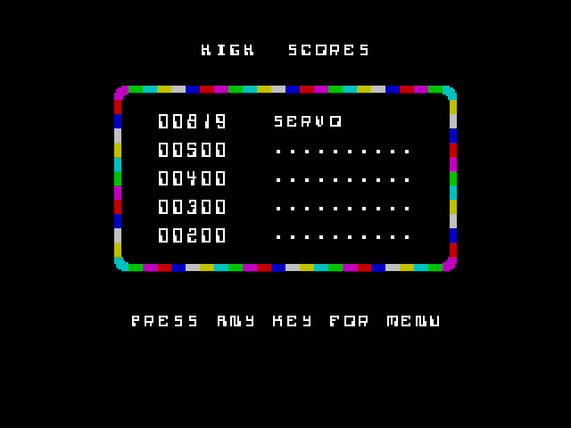 Disco Dan ZX Spectrum Screenshot: A new high score!