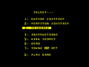 Disco Dan for ZX Spectrum - Main menu.