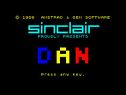 Disco Dan for ZX Spectrum - Title screen 2 (re-release).