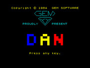 Disco Dan for ZX Spectrum - Title screen 2.