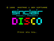 Disco Dan for ZX Spectrum - Title screen 1 (re-release).