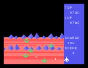 Exerion for Sega SG-1000 - Crash! They got me...