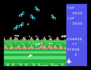 Exerion for Sega SG-1000 - The next wave of attackers appears...