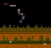 Exerion for NES / Famicom - Blasting the Exerion fighters!