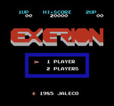 Exerion for NES / Famicom - Title screen.