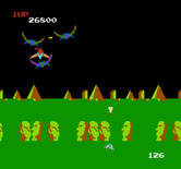 Exerion for NES / Famicom - Each of these things takes multiple hits to destroy.