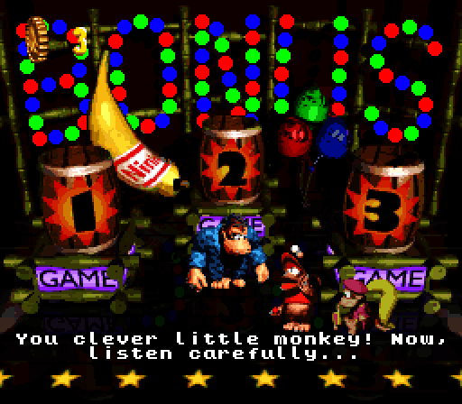 Donkey Kong Country 2: Diddy's Kong Quest Super NES Screenshot: Care to try your hand at a bonus challenge?