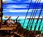 Donkey Kong Country 2: Diddy's Kong Quest for Super NES - The rhino helps you charge through this level!