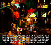 Donkey Kong Country 2: Diddy's Kong Quest for Super NES - Introducing Cranky!