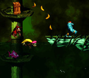 Donkey Kong Country 2: Diddy's Kong Quest for Super NES - Get out of the water quick, that fish with teeth is deadly!