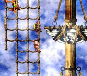 Donkey Kong Country 2: Diddy's Kong Quest for Super NES - Climbing the ropes ever higher...