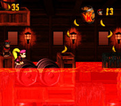 Donkey Kong Country 2: Diddy's Kong Quest for Super NES - The water here is hot, don't touch it!