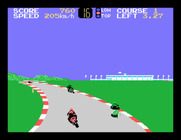 Hang-On II for Sega SG-1000 - Sharp turn here...