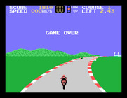 Hang-On II for Sega SG-1000 - Game over.