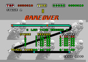Hang-On for Arcade - Game over.