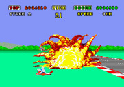 Hang-On for Arcade - A crash! This will cost some time...