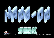 Hang-On for Arcade - Title screen.