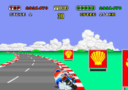Hang-On for Arcade - A sharp turn...