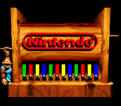 Donkey Kong Country 3: Dixie Kong's Double Trouble! Super NES Screenshot: Nintendo logo.