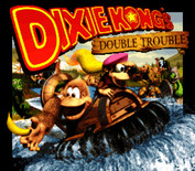 Donkey Kong Country 3: Dixie Kong's Double Trouble! for Super NES - Title screen (U.S. version).