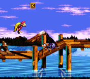 Donkey Kong Country 3: Dixie Kong's Double Trouble! for Super NES - Game start.