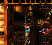 Donkey Kong Country 3: Dixie Kong's Double Trouble! for Super NES - Some rats are in wheels!