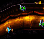 Donkey Kong Country 3: Dixie Kong's Double Trouble! for Super NES - Oops, I crashed into the hornets...