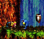 Donkey Kong Country 3: Dixie Kong's Double Trouble! for Super NES - Here comes a tough looking croc...