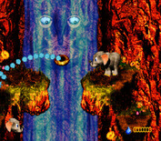 Donkey Kong Country 3: Dixie Kong's Double Trouble! for Super NES - Don't get pushed off the cliff by the stream of water...