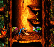Donkey Kong Country 3: Dixie Kong's Double Trouble! for Super NES - I'll need to jump and climb my way up this tree.