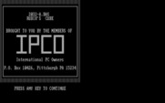 Rubik's Cube for IBM PC/Compatibles - IPCO logo and game title.