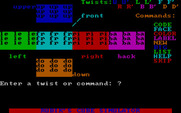 Rubik's Cube for IBM PC/Compatibles - Game start with a nice, ordered cube.