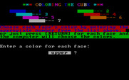 Rubik's Cube for IBM PC/Compatibles - Starting a new game.
