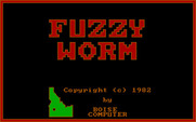 Fuzzy Worm for IBM PC/Compatibles - Title screen.