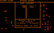 Fuzzy Worm for IBM PC/Compatibles - High scores.