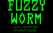 Fuzzy Worm for IBM PC/Compatibles - Title screen.