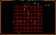 Worm Burner for IBM PC/Compatibles - My opponents get lower and lower on the screen.