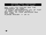 Escape From Manhattan for ZX81 / Timex Sinclair 1000 - Game over.
