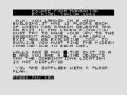 Escape From Manhattan for ZX81 / Timex Sinclair 1000 - Ok, I landed on a building so now I enter an adventure portion of the game.