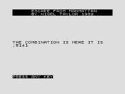 Escape From Manhattan for ZX81 / Timex Sinclair 1000 - I found a combination!