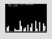 Escape From Manhattan for ZX81 / Timex Sinclair 1000 - Crash! I hit one of the buildings so the game is over.