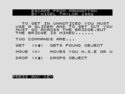 Escape From Manhattan for ZX81 / Timex Sinclair 1000 - Instructions part 2.