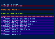 Golden Baton, The for Atari 8-bit - Runes are unreadable for the moment.