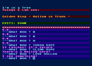 Golden Baton, The for Atari 8-bit - Found something in a tree!