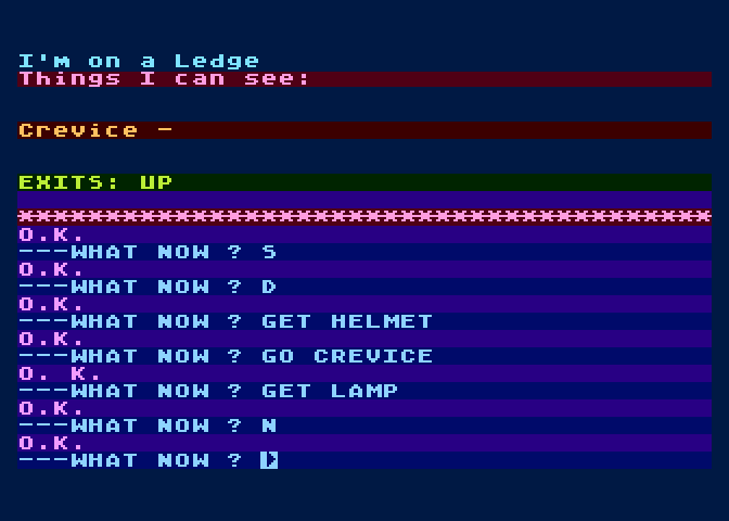 Arrow of Death: Part II Atari 8-bit Screenshot: Got a lamp...you can always use one of those in an adventure game!