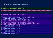 Arrow of Death: Part II for Atari 8-bit - Exploring the area...