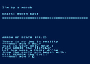 Arrow of Death: Part II for Atari 8-bit - The game includes an option to turn off the color highlights.