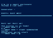 Circus for Atari 8-bit - The game also lets you turn off the color highlighting.