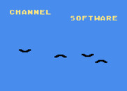 Circus for Atari 8-bit - Introduction; the bats form into the number 8 in the logo.